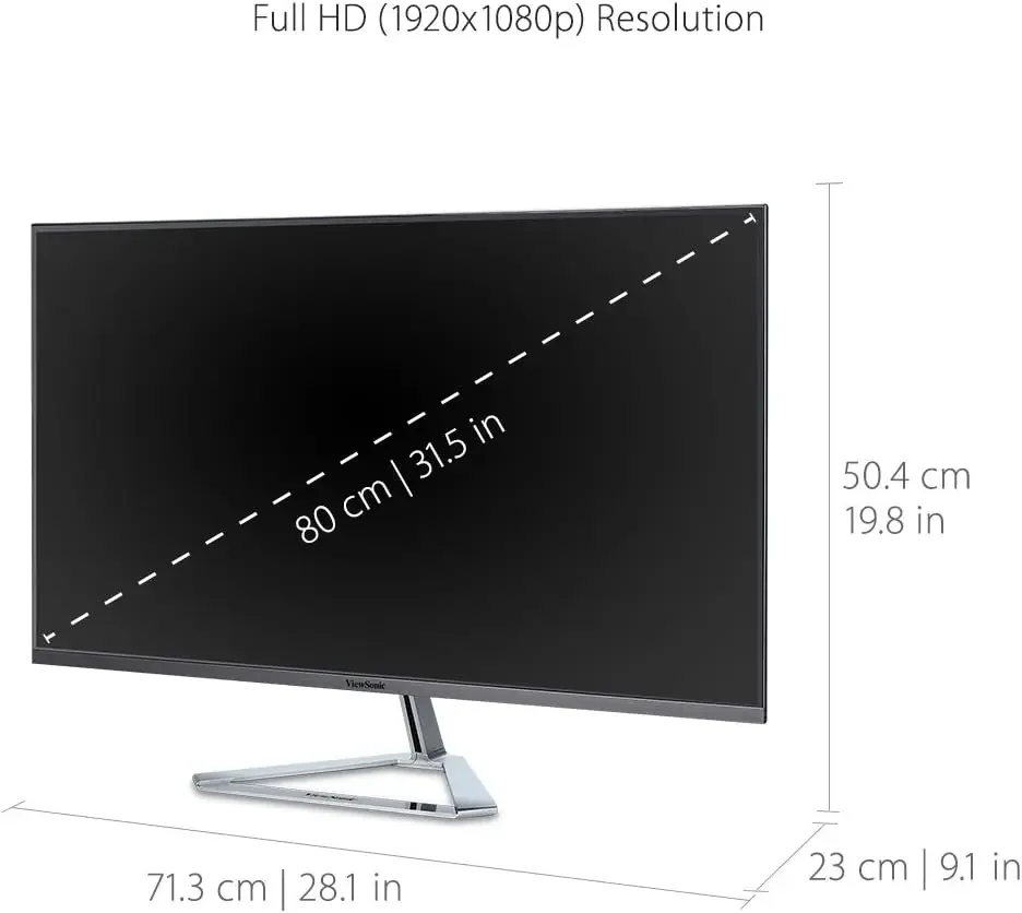 VX3276-MHD 32 Inch 1080p Widescreen IPS Monitor with Ultra-Thin Bezels, Screen Split Capability and DisplayPort
VX3276-MHD 32 Inch 1080p Widescreen IPS Monitor with Ultra-Thin Bezels, Screen Split Capability and DisplayPort