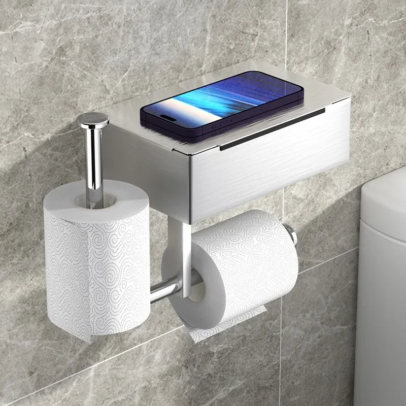 1PCS Stainless Steel WipeToilet Paper Holder - Bathroom Wall-Mounted No Drill Paper Towel Dispenser Rack for Toilet Bathrooms
1PCS Stainless Steel WipeToilet Paper Holder - Bathroom Wall-Mounted No Drill Paper Towel Dispenser Rack for Toilet Bathrooms
