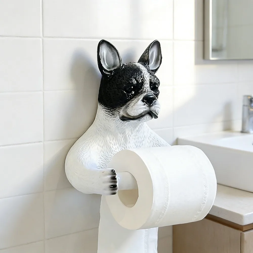 Cute Dog Toilet Paper Holder 3D Dog Shape Dispenser Dog Toilet Roll Holder Space Saving Decorative Wall Mounted Roll Rack
Cute Dog Toilet Paper Holder 3D Dog Shape Dispenser Dog Toilet Roll Holder Space Saving Decorative Wall Mounted Roll Rack