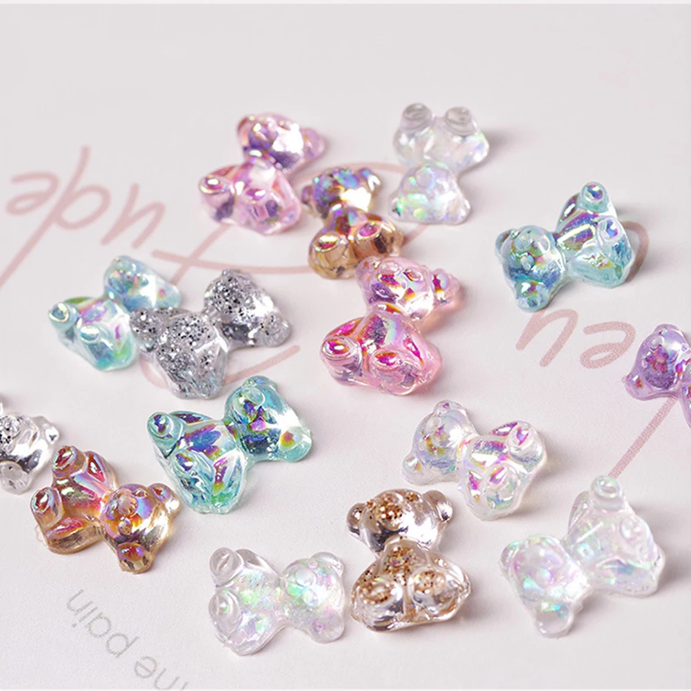48 Pcs Bear Jewelry Nail Decor Nails Ribbon Parts Accessories Charm Rhinestones Charms Mini Bow
48 Pcs Bear Jewelry Nail Decor Nails Ribbon Parts Accessories Charm Rhinestones Charms Mini Bow