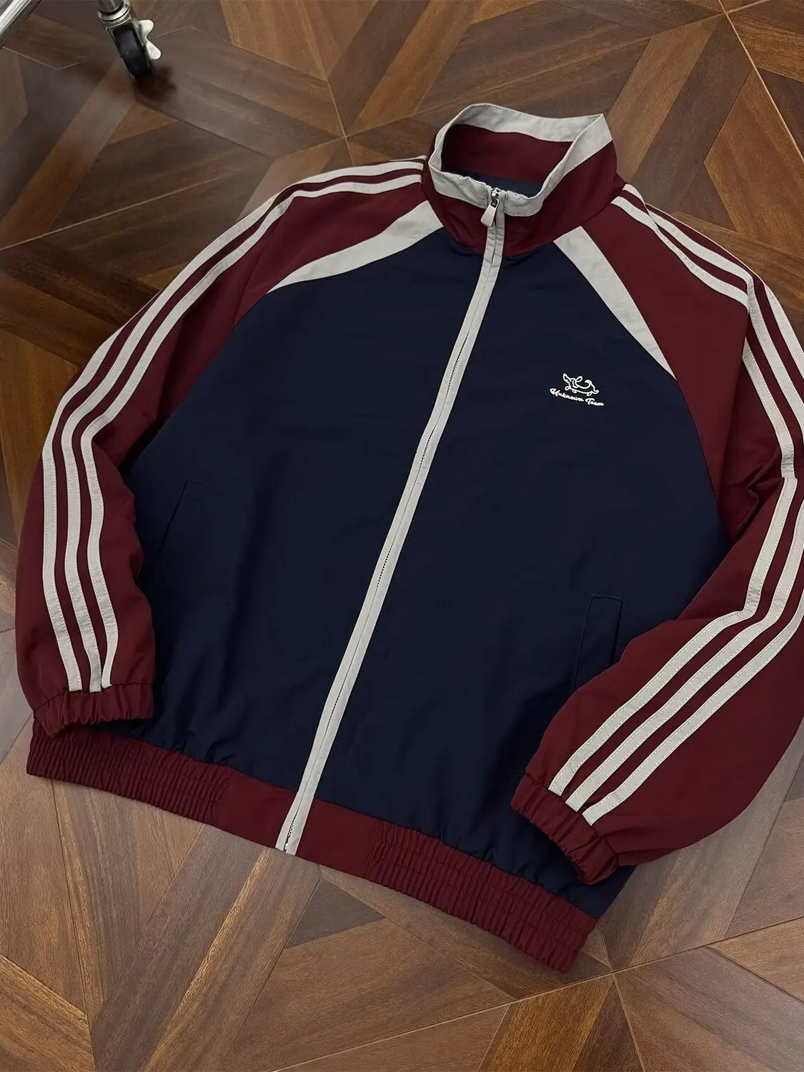 American Retro Sport Stripe Color Blo Stand Collar Jaet Women's Spring Autumn Loose Casual College Sle Small Size Coat
American Retro Sport Stripe Color Blo Stand Collar Jaet Women's Spring Autumn Loose Casual College Sle Small Size Coat