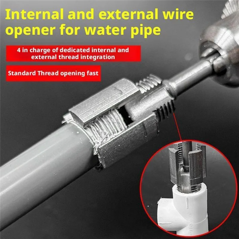 ABHB-Water Pipe Threader 2 In 1 PVC Pipe Threader Kit With 1/2" & 3/4" Adapters (1/2"+3/4")
ABHB-Water Pipe Threader 2 In 1 PVC Pipe Threader Kit With 1/2" & 3/4" Adapters (1/2"+3/4")