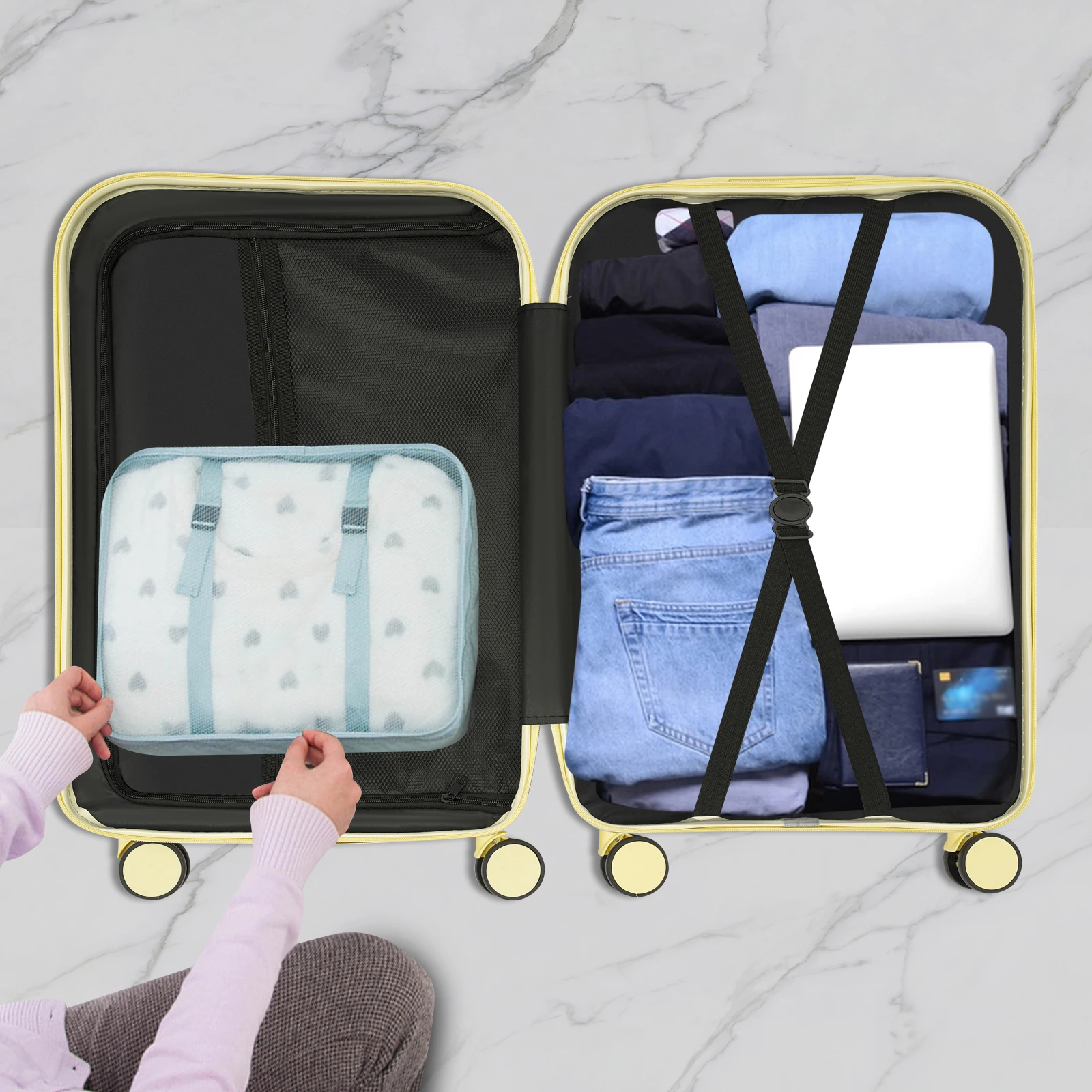 24 inches Suitcase Large Capacity Trolley Suitcase With Cup Holder Roller Suitcase Travel Business Suitcase
24 inches Suitcase Large Capacity Trolley Suitcase With Cup Holder Roller Suitcase Travel Business Suitcase