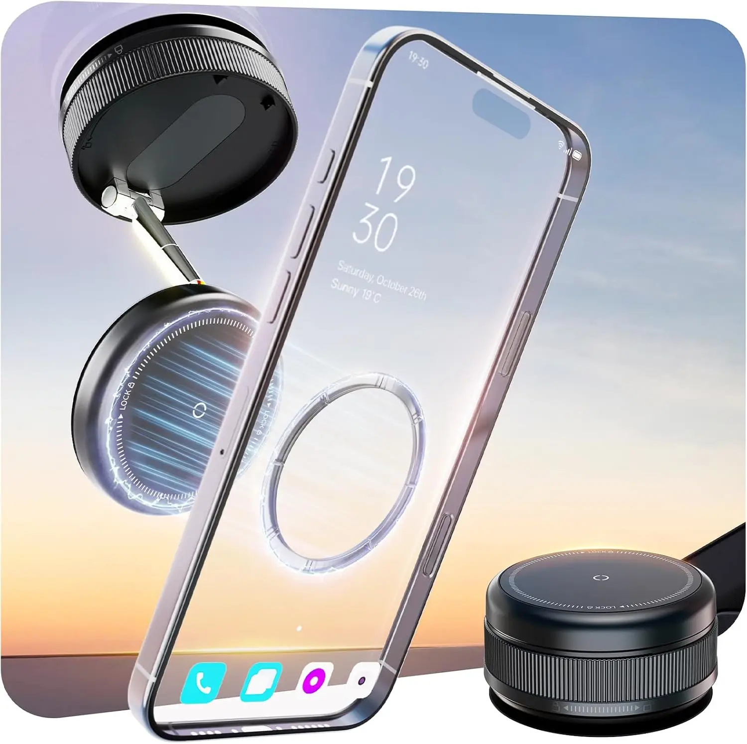 Upgraded 360° Vacuum Magnetic Car Phone Holder with Strong Suction, Adjustable Mount for iPhone & Android
Upgraded 360° Vacuum Magnetic Car Phone Holder with Strong Suction, Adjustable Mount for iPhone & Android