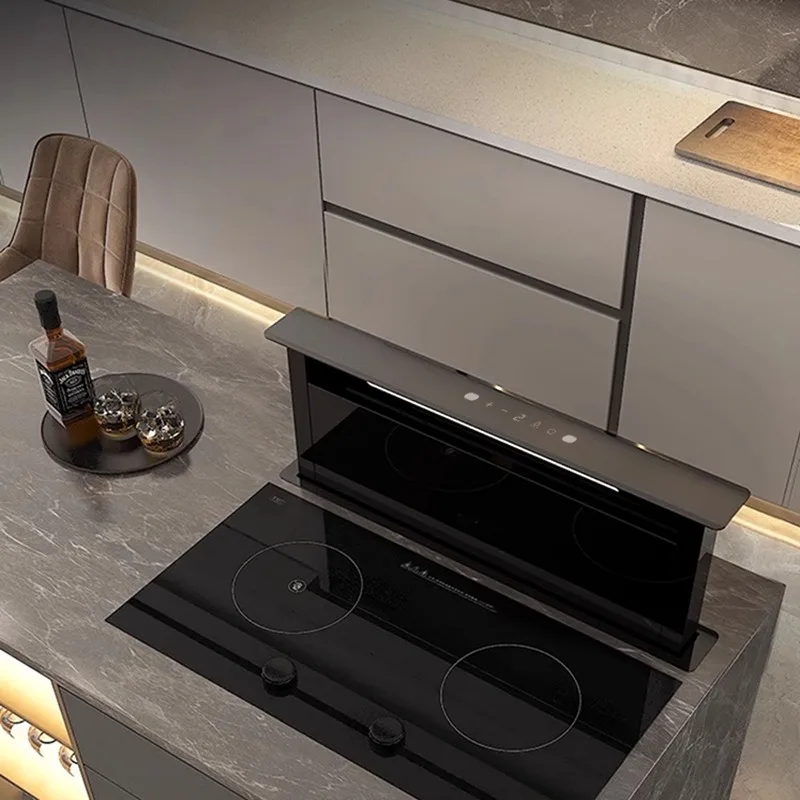 Commercial Hidden Countertop Lift Range Hood Open Range Hood Kitchen Equipment
Commercial Hidden Countertop Lift Range Hood Open Range Hood Kitchen Equipment