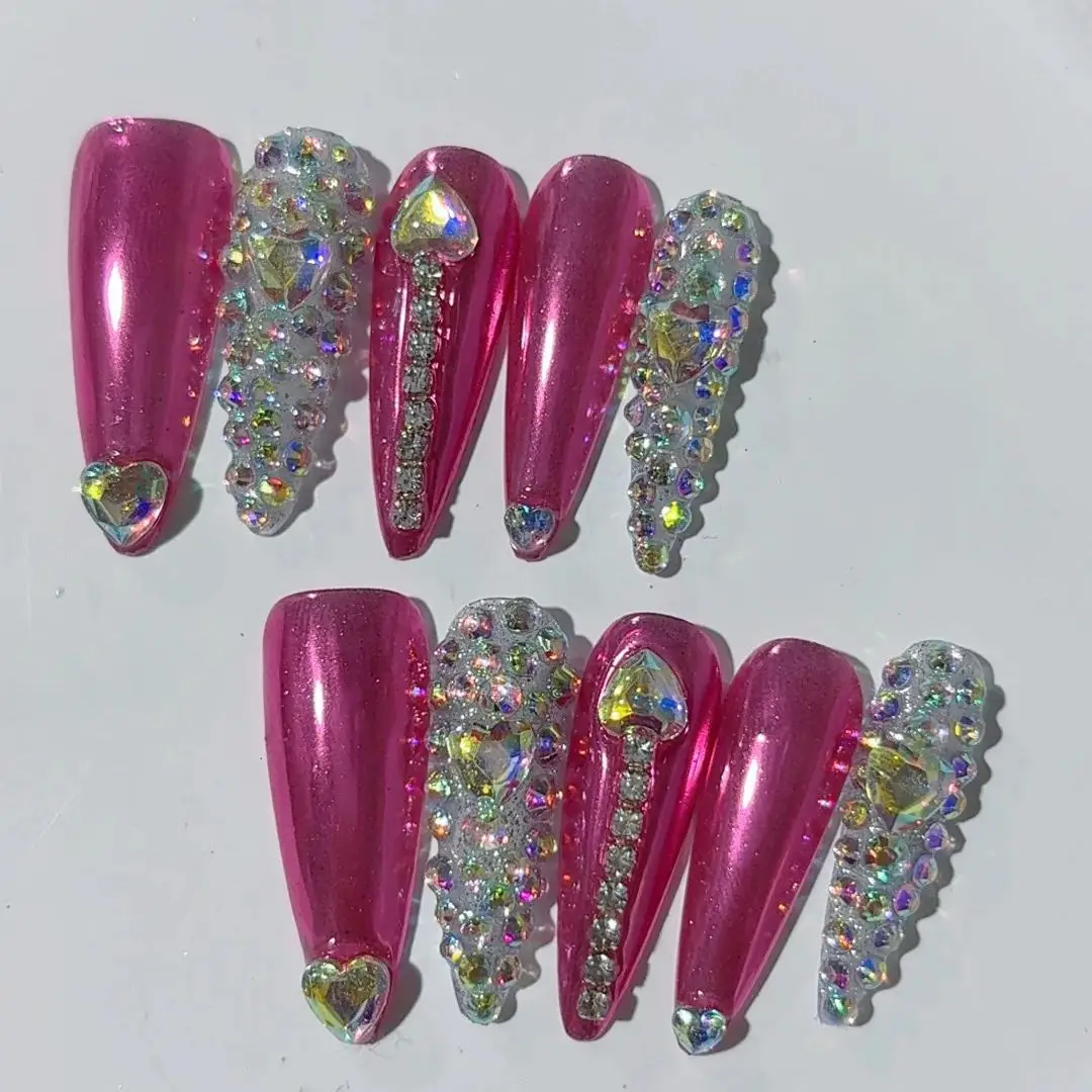 Emmabeauty Handmade Press On Nails with Removable and Reusable Design,High-quality Luxurious Style And Whitening Effect.No.L002
Emmabeauty Handmade Press On Nails with Removable and Reusable Design,High-quality Luxurious Style And Whitening Effect.No.L002