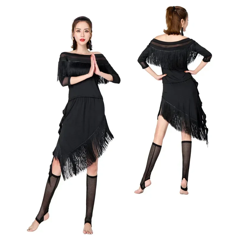 Latin Dance Costume For Women Large Size 3XL Dance Practice Suit Ballroom ChaCha Performance Clothing Tassel 2-piece Top + Skirt
Latin Dance Costume For Women Large Size 3XL Dance Practice Suit Ballroom ChaCha Performance Clothing Tassel 2-piece Top + Skirt