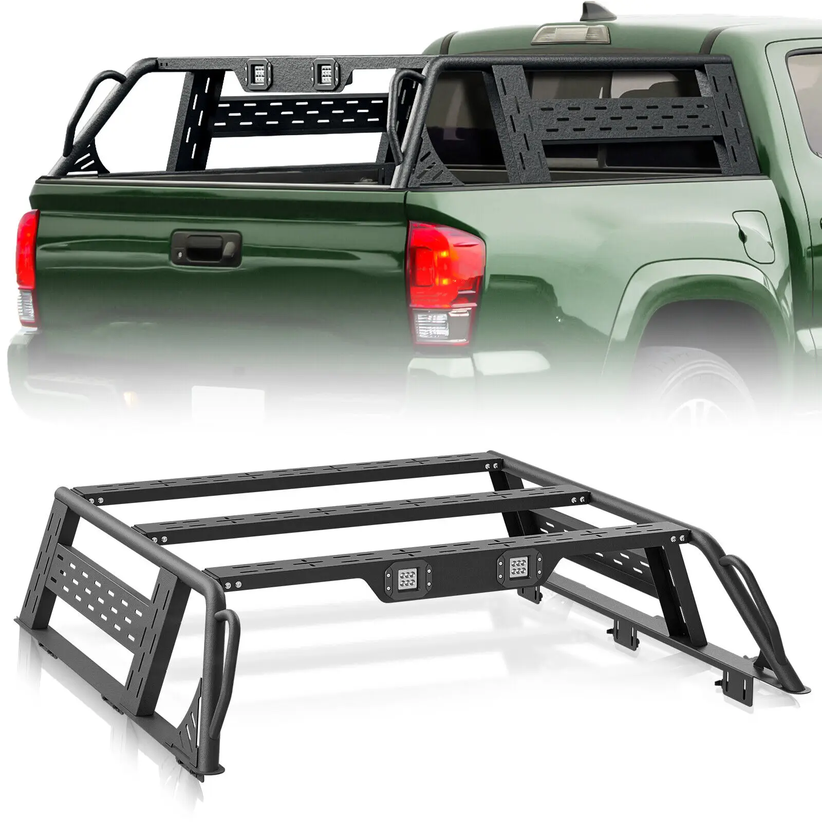 1000 LBS 16.7" High Full-Size Overland Bed Racks Truck Cargo Carrier Compatible for 2005-2022 2023 Toyota Tacoma with Bed Rails
1000 LBS 16.7" High Full-Size Overland Bed Racks Truck Cargo Carrier Compatible for 2005-2022 2023 Toyota Tacoma with Bed Rails