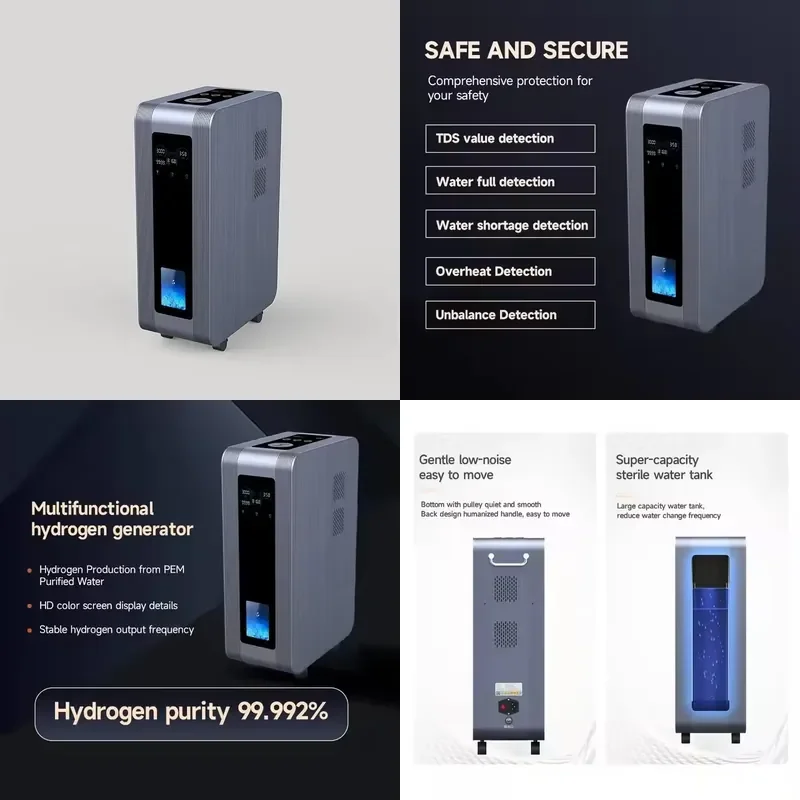 Water Generator for PEM Purified Water Production Silent Absorption Home Use for P68 Inhalation
Water Generator for PEM Purified Water Production Silent Absorption Home Use for P68 Inhalation