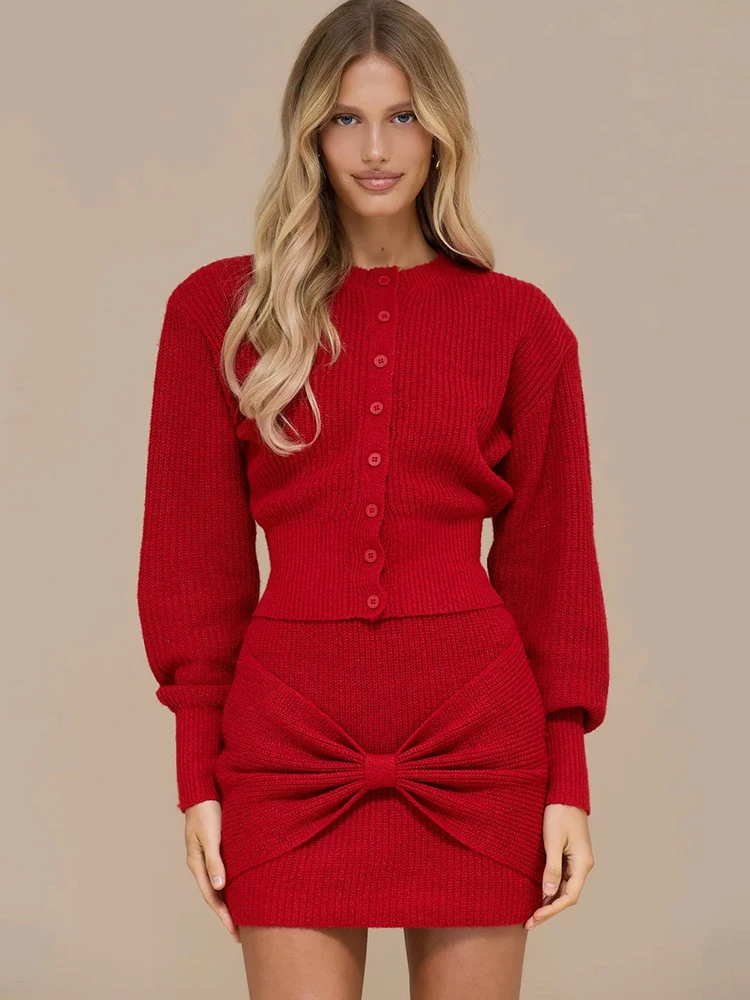 Sibybo Casual Knitted Sweater Skirt Sets Women Sexy Buttons Lantern Sleeve Crop Top Ruched Mini Skirts Fashion 2 Piece Outfits
Sibybo Casual Knitted Sweater Skirt Sets Women Sexy Buttons Lantern Sleeve Crop Top Ruched Mini Skirts Fashion 2 Piece Outfits