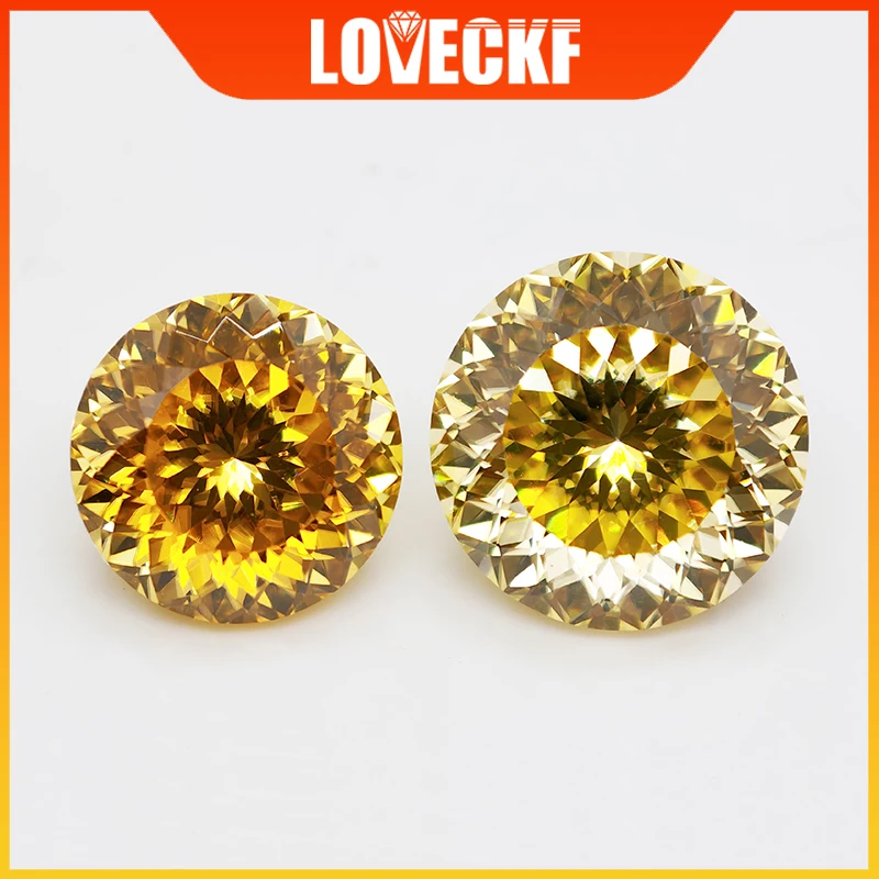 Golden/Vivi Yellow Color Moissanite Loose Stones 100 Faces Cut 0.5-5.0ct Russian Cut Moissanita Pass Tester with GRA Certificate
Golden/Vivi Yellow Color Moissanite Loose Stones 100 Faces Cut 0.5-5.0ct Russian Cut Moissanita Pass Tester with GRA Certificate