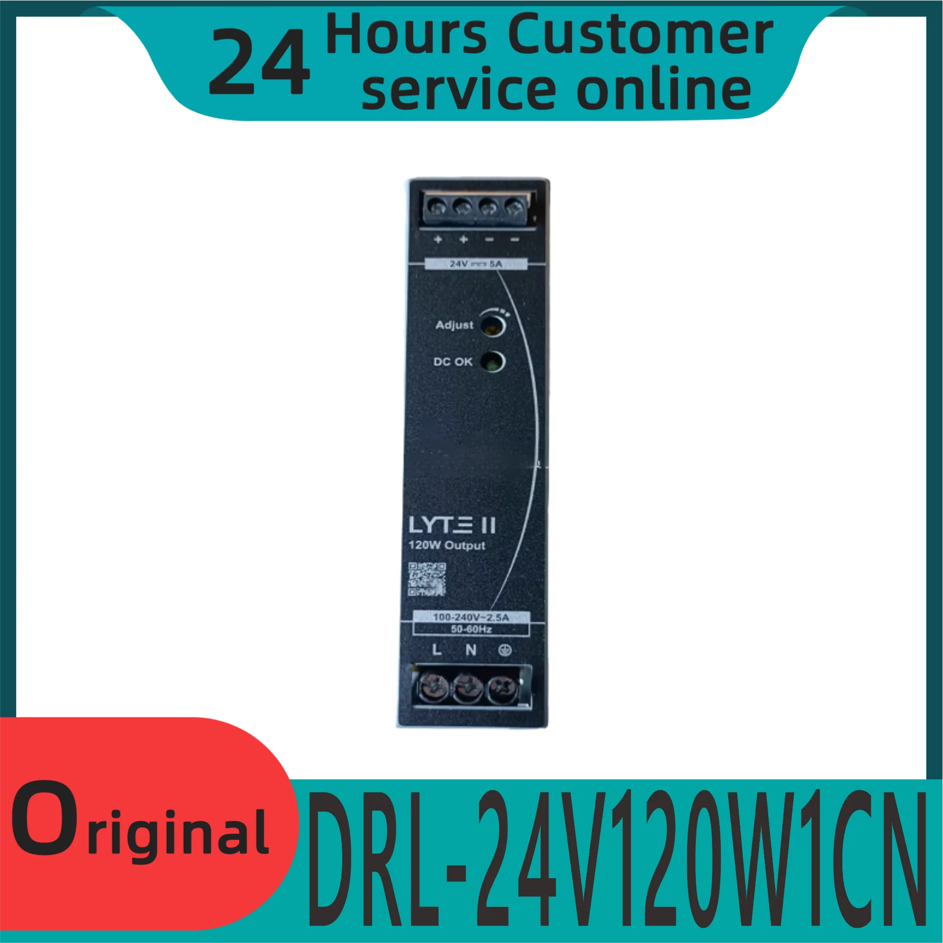 Новый оригинальный источник питания Drl-24v120w1en Drl-24v240w1en
Новый оригинальный источник питания Drl-24v120w1en Drl-24v240w1en