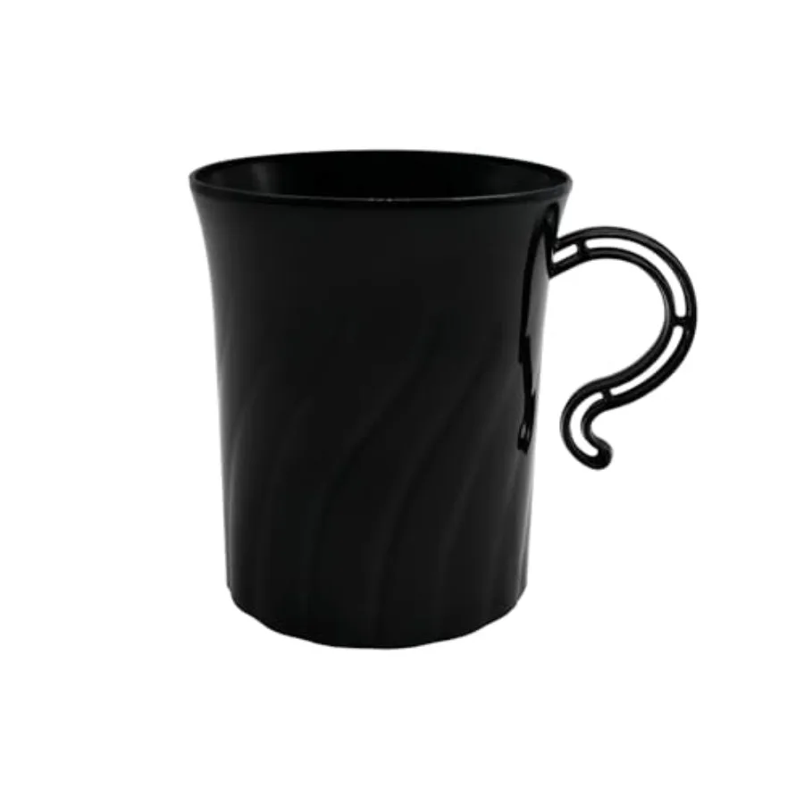 Disposable Plastic 8 oz. Swirled Cups With Handle for Coffee/Tea/Dessert/Fruit/Punch Drinks,,20 Count
Disposable Plastic 8 oz. Swirled Cups With Handle for Coffee/Tea/Dessert/Fruit/Punch Drinks,,20 Count