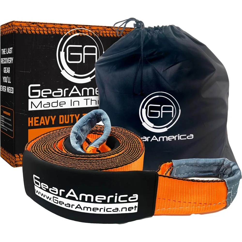 Heavy Duty 4"x30' Tow & Winch Extension Rope, 46,076-lb Capacity for Offroad Trucks - Weather Resistant with Reinforced Loops
Heavy Duty 4"x30' Tow & Winch Extension Rope, 46,076-lb Capacity for Offroad Trucks - Weather Resistant with Reinforced Loops