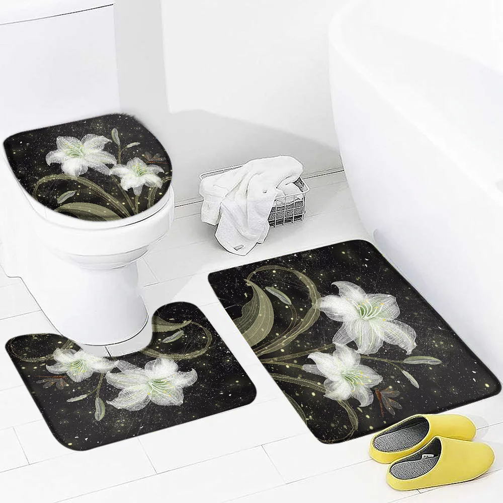 3PCS Set Flower Bath Mat Sunflower Butterfly Cherry Blossom Leaves Floral Flannel Machine Washable Bathroom Decor Toilet Cover
3PCS Set Flower Bath Mat Sunflower Butterfly Cherry Blossom Leaves Floral Flannel Machine Washable Bathroom Decor Toilet Cover