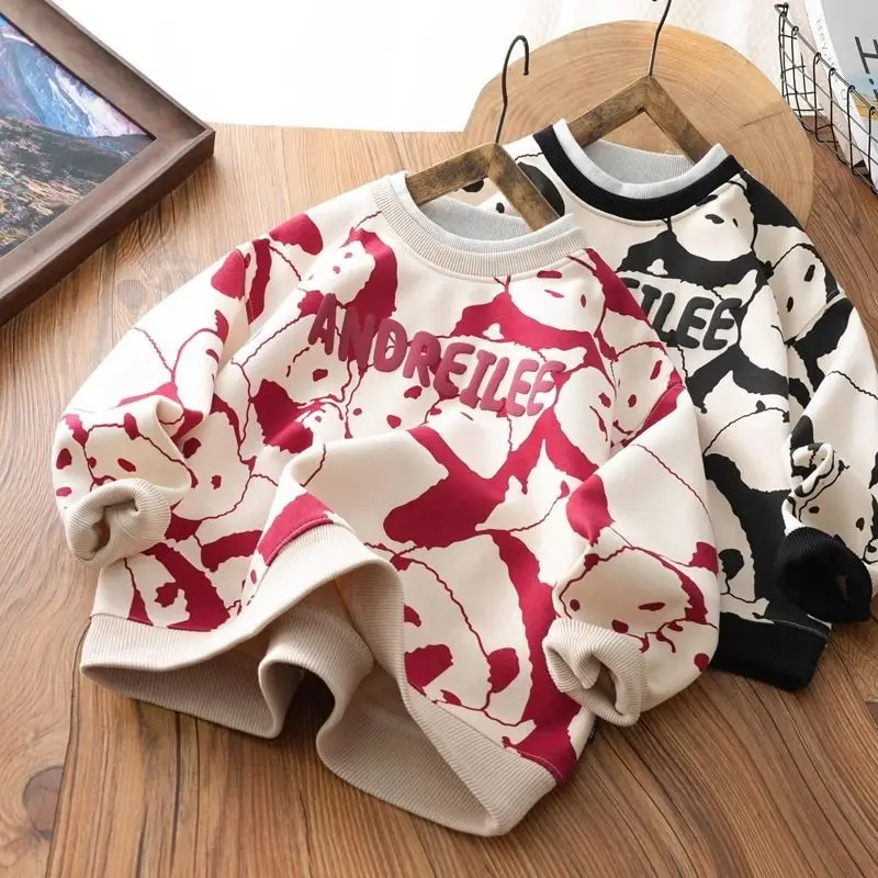 Boys sweater 2025 spring new medium and large children's casual long-sleeved bottoming shirt boys cartoon crew neck top
Boys sweater 2025 spring new medium and large children's casual long-sleeved bottoming shirt boys cartoon crew neck top