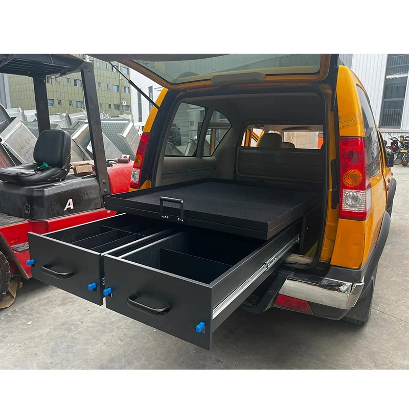 Factory Customized Aluminum SUV Pickup Truck Bed Storage Drawers System Double Drawers With Sliding Cargo Tray New
Factory Customized Aluminum SUV Pickup Truck Bed Storage Drawers System Double Drawers With Sliding Cargo Tray New