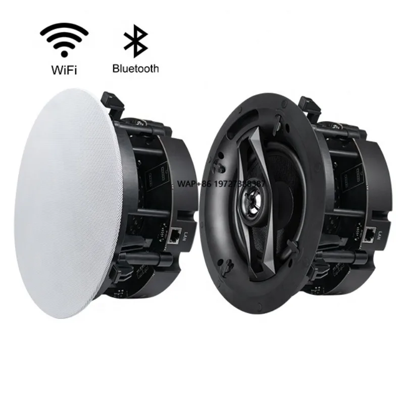 Smart Home Powered Stereo Sound APP Controls Customized Hifi Active Ceiling Speaker bluetooth Wireless