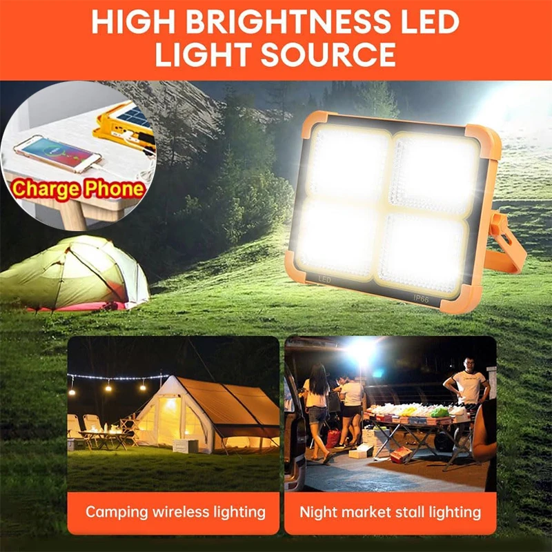 Nice New Rechargeable Solar Flood Light Outdoor Portable LED Reflector Spotlight Rechargeable Projector Floodlight Construction
Nice New Rechargeable Solar Flood Light Outdoor Portable LED Reflector Spotlight Rechargeable Projector Floodlight Construction