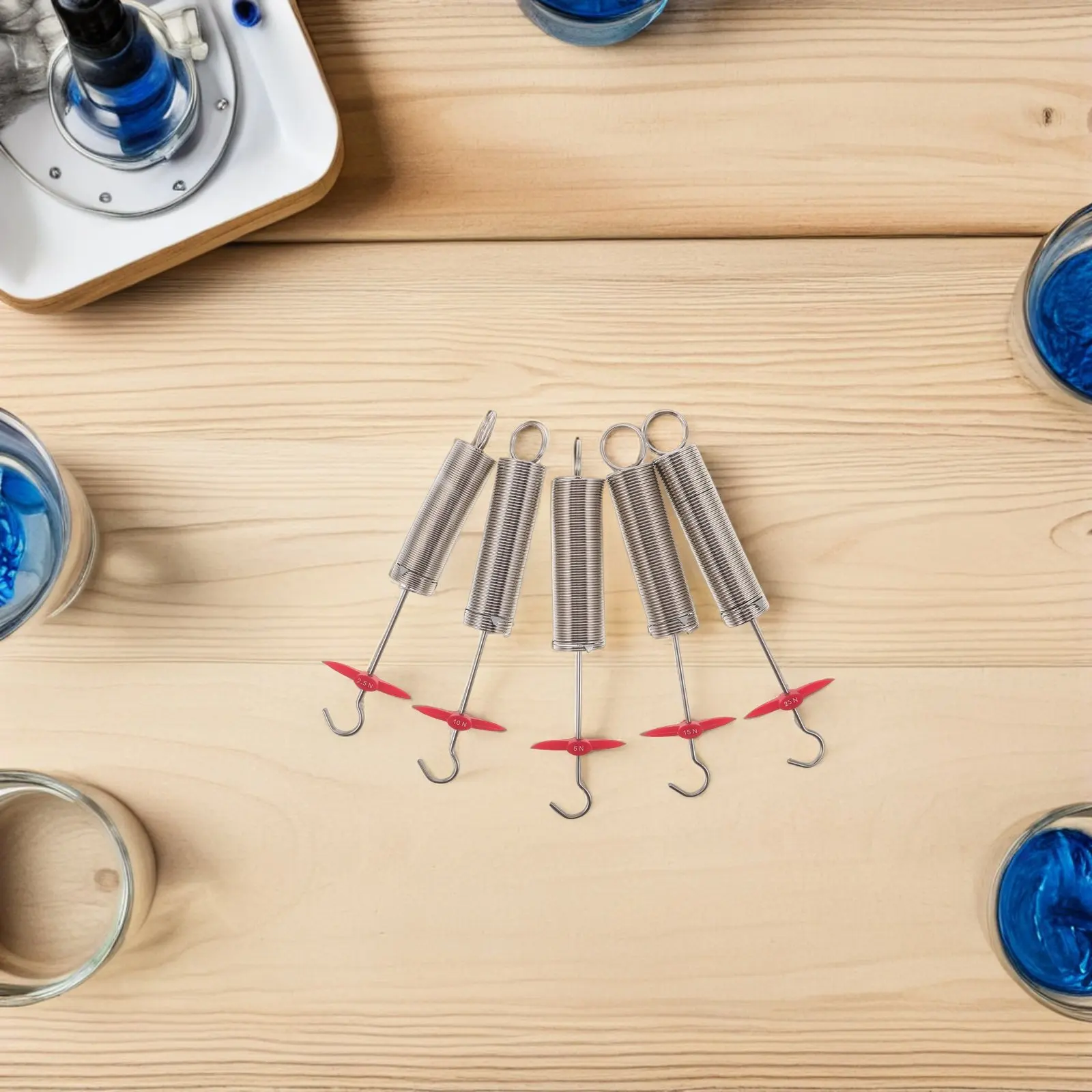 Набор из 5 пружин для физических экспериментов (Закон Гука), учебное лабораторное оборудование для изучения физики, учебные пособия для школы
Набор из 5 пружин для физических экспериментов (Закон Гука), учебное лабораторное оборудование для изучения физики, учебные пособия для школы