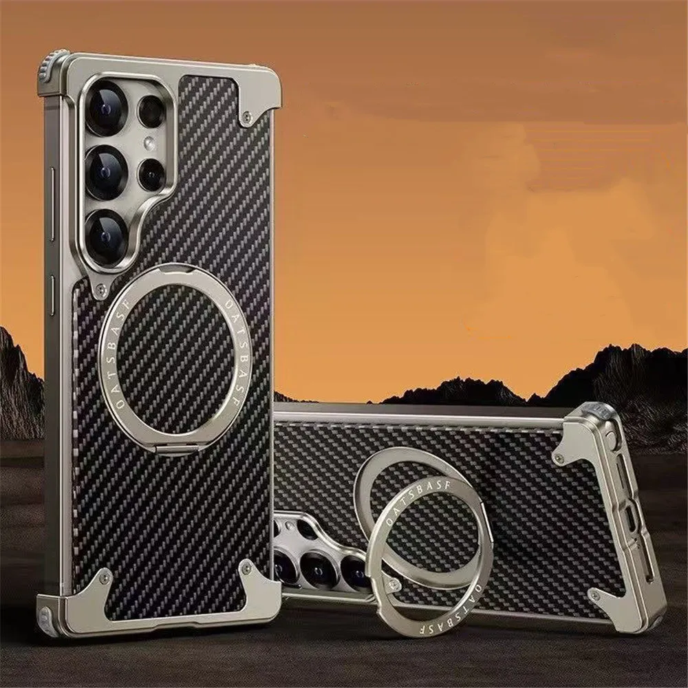 Genuine Aramid Fiber Back Film Metal Frameless Case For Samsung Galaxy S25 Ultra Magsafe 360° Ratating Bracket Cover
Genuine Aramid Fiber Back Film Metal Frameless Case For Samsung Galaxy S25 Ultra Magsafe 360° Ratating Bracket Cover