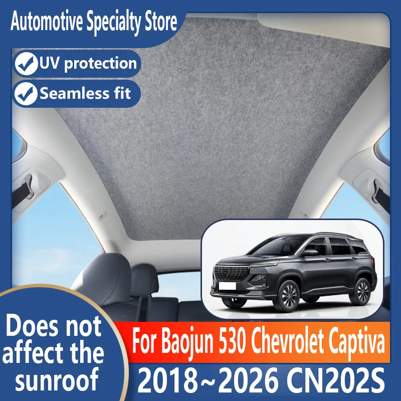 For Baojun 530 2018~2026 Car Panoramic Sunroof Insulation Roof Visor Electrostatic Adsorption Suede Fabric Sun Protection Anti-U
For Baojun 530 2018~2026 Car Panoramic Sunroof Insulation Roof Visor Electrostatic Adsorption Suede Fabric Sun Protection Anti-U