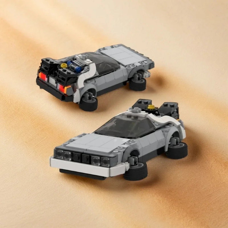 357PCS MOC City Champions Super Car Delorean Time Machine Model Technology DIY Assembly Building Blocks Display Birthday Gift
357PCS MOC City Champions Super Car Delorean Time Machine Model Technology DIY Assembly Building Blocks Display Birthday Gift