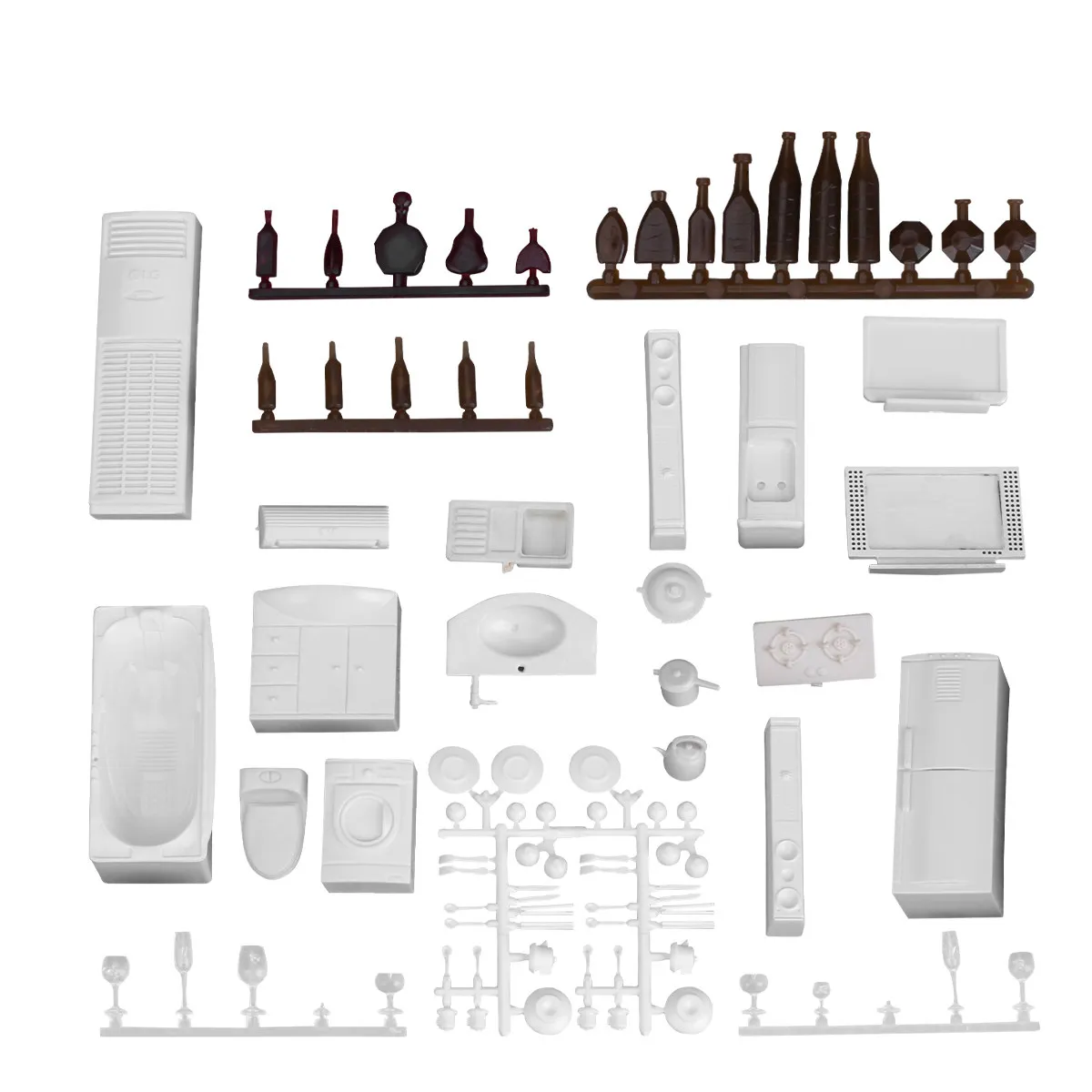 23Pcs Miniature Furniture Construction Kit Premium Plastic 1:25 Scale for Micro Landscape Kitchen Decor Micro Garden Ornamental
23Pcs Miniature Furniture Construction Kit Premium Plastic 1:25 Scale for Micro Landscape Kitchen Decor Micro Garden Ornamental