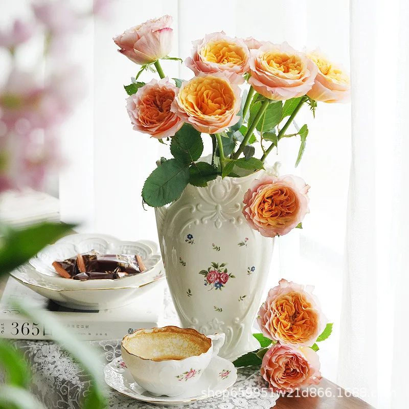 Vase Decoration European style Ceramic Vase Ins Style Luxury Flower Vase Flower Arrangement Hydroponic Green Plant Vase
Vase Decoration European style Ceramic Vase Ins Style Luxury Flower Vase Flower Arrangement Hydroponic Green Plant Vase