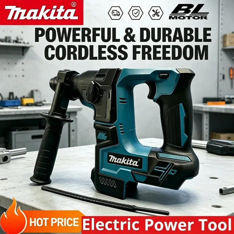 Makita WXDC01 18V Cordless Brushless Rotary Hammer Lithium Ion Battery Powered, Wireless Hammer Drill, Heavy Duty Electric Tool
Makita WXDC01 18V Cordless Brushless Rotary Hammer Lithium Ion Battery Powered, Wireless Hammer Drill, Heavy Duty Electric Tool
