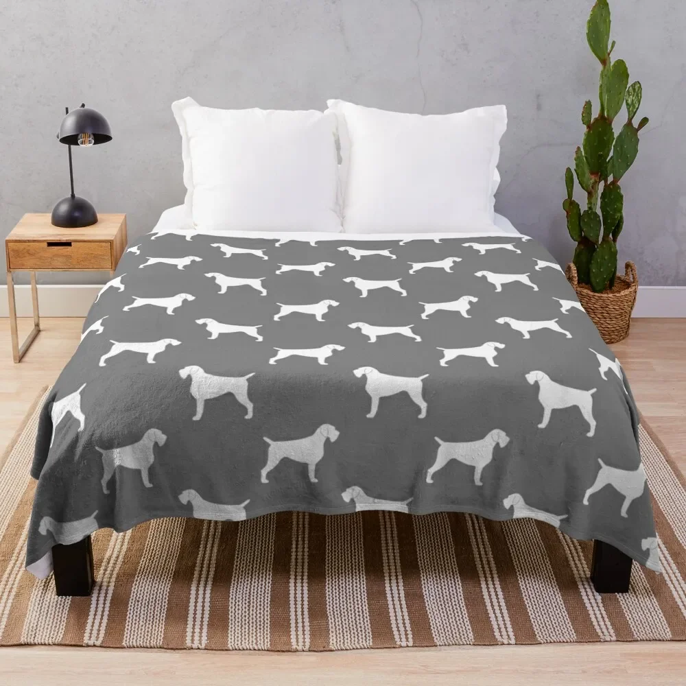 German Wirehaired Pointer Silhouette(s) Throw Blanket decorative Sleeping Bag Furrys Blankets For Sofas Flannel Fabric Blankets
German Wirehaired Pointer Silhouette(s) Throw Blanket decorative Sleeping Bag Furrys Blankets For Sofas Flannel Fabric Blankets
