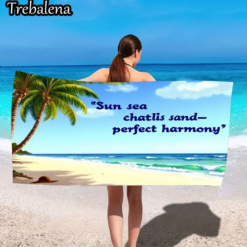 Ультрамягкое пляжное полотенце 30*60 дюймов с пляжным полотенцем Sun Sea Harmony, дизайн пальмы
Ультрамягкое пляжное полотенце 30*60 дюймов с пляжным полотенцем Sun Sea Harmony, дизайн пальмы
