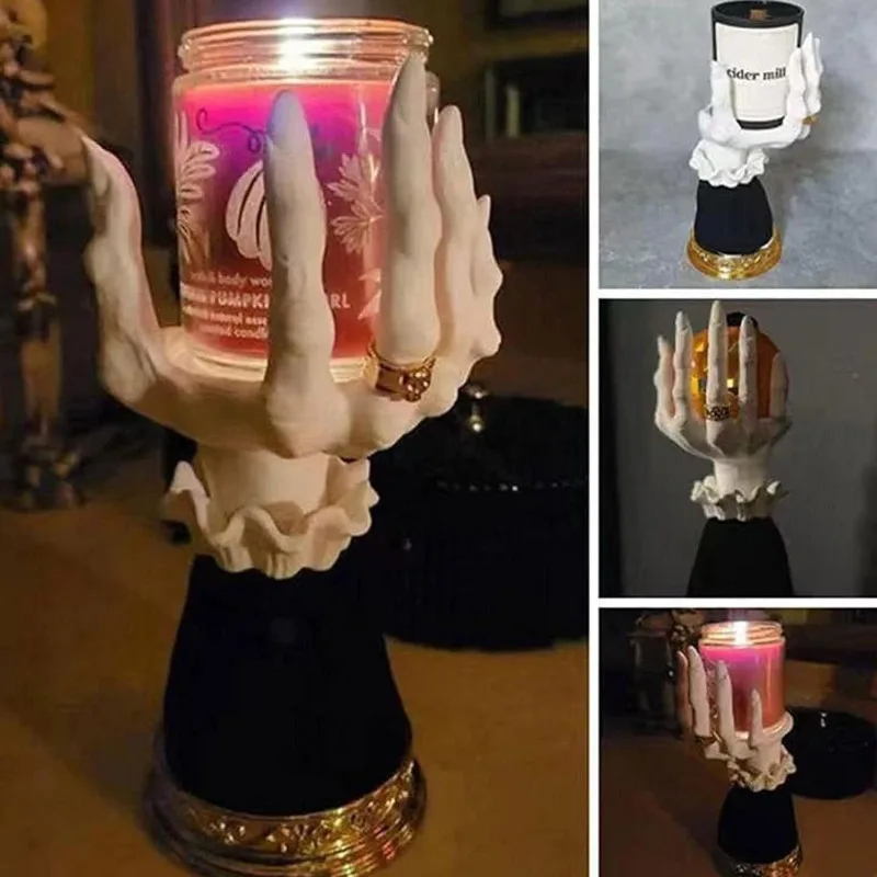 Witch's Hand Candlestick Tray Ornaments Halloween Personalized Resin Handicraft Decoration For Home Rooms Children Birthday Gift
Witch's Hand Candlestick Tray Ornaments Halloween Personalized Resin Handicraft Decoration For Home Rooms Children Birthday Gift