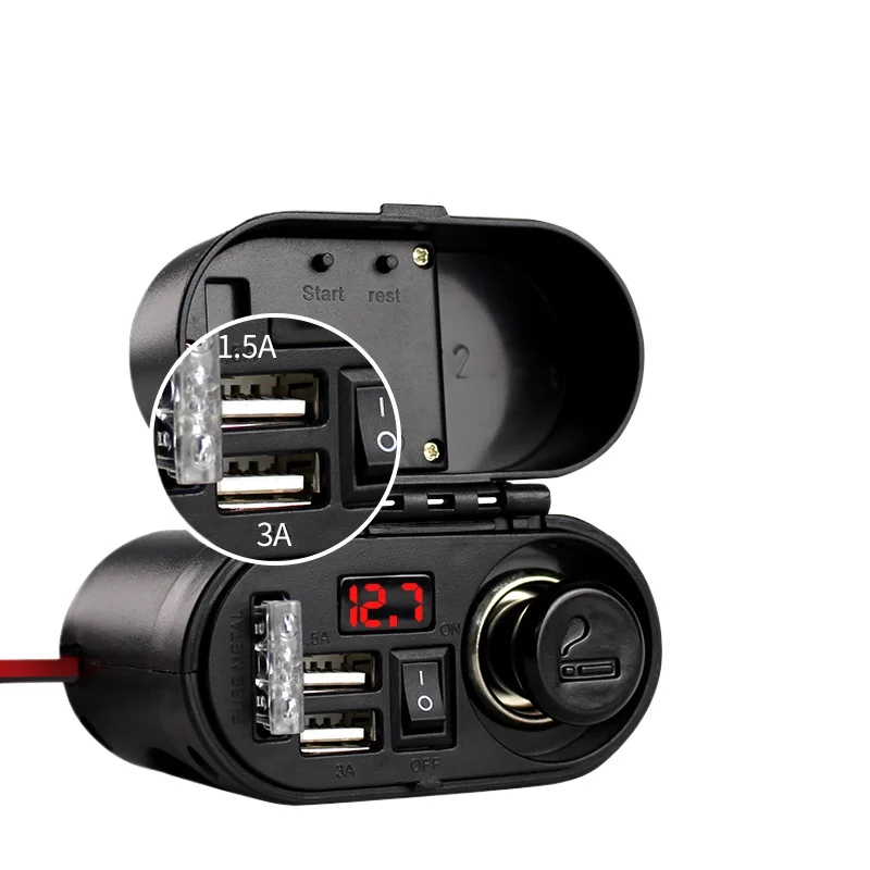 12V car cigarette lighter, with socket conversion USB waterproof car fast charging modification
12V car cigarette lighter, with socket conversion USB waterproof car fast charging modification