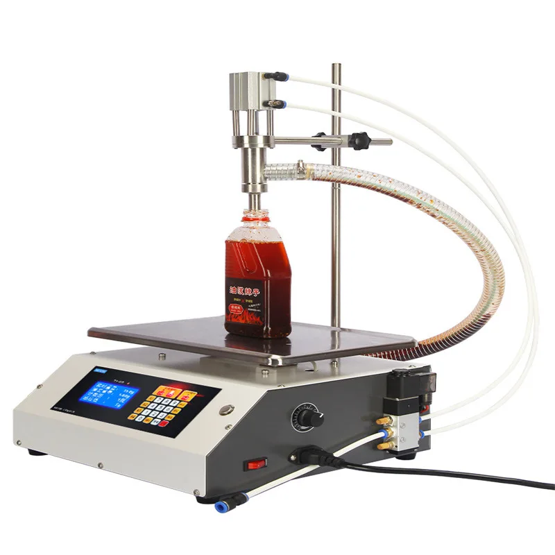 Liquid filling machine Automatic weighing viscous mixed impurities Chili oil snail powder soup rice wine quantitative packing ma
Liquid filling machine Automatic weighing viscous mixed impurities Chili oil snail powder soup rice wine quantitative packing ma