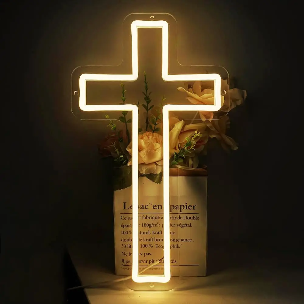 Cross Neon Sign, Jesus Cross Light for Wall Decor Home Bedroom - Down Cross Lights for Easter Christmas Wedding Decor
Cross Neon Sign, Jesus Cross Light for Wall Decor Home Bedroom - Down Cross Lights for Easter Christmas Wedding Decor
