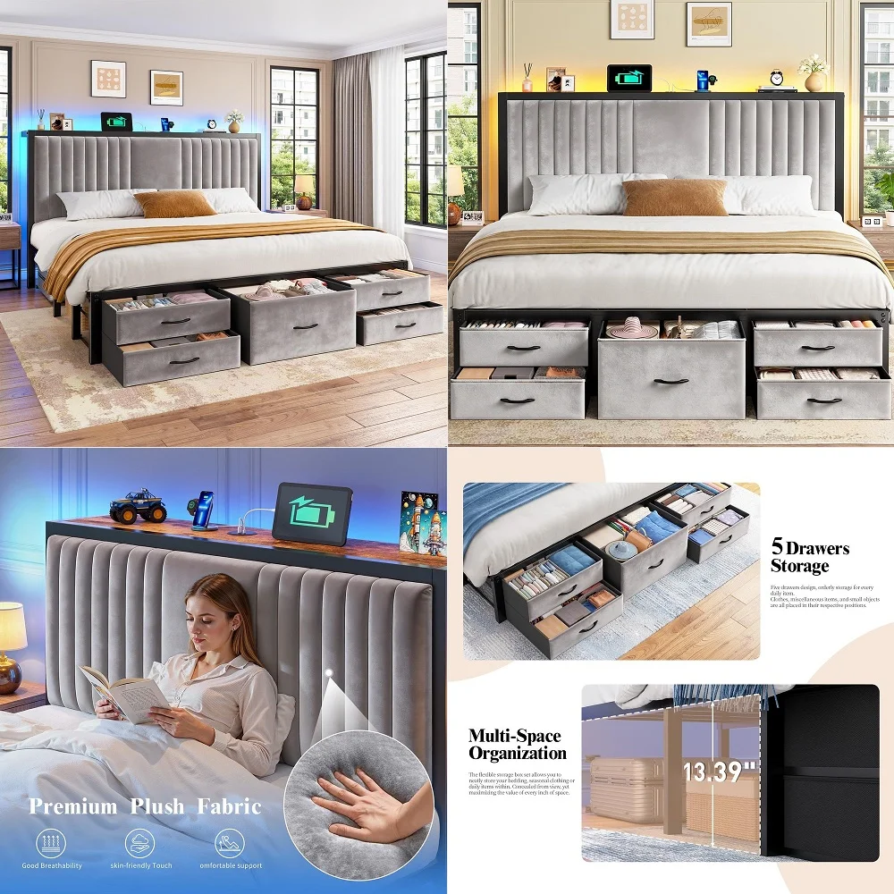 Hako G2 Japanese Joinery Bed Frame, Solid Rubberwood Queen Platform Bed with Storage Headboard, IASampSGS Certified, Japandi Mi
Hako G2 Japanese Joinery Bed Frame, Solid Rubberwood Queen Platform Bed with Storage Headboard, IASampSGS Certified, Japandi Mi