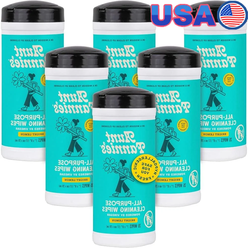 Natural Cleaning Vinegar Wipes Multipurpose Surface Cleaner Lemon Scent 35 Count Biodegradable Compostable Home Safe Pets
Natural Cleaning Vinegar Wipes Multipurpose Surface Cleaner Lemon Scent 35 Count Biodegradable Compostable Home Safe Pets