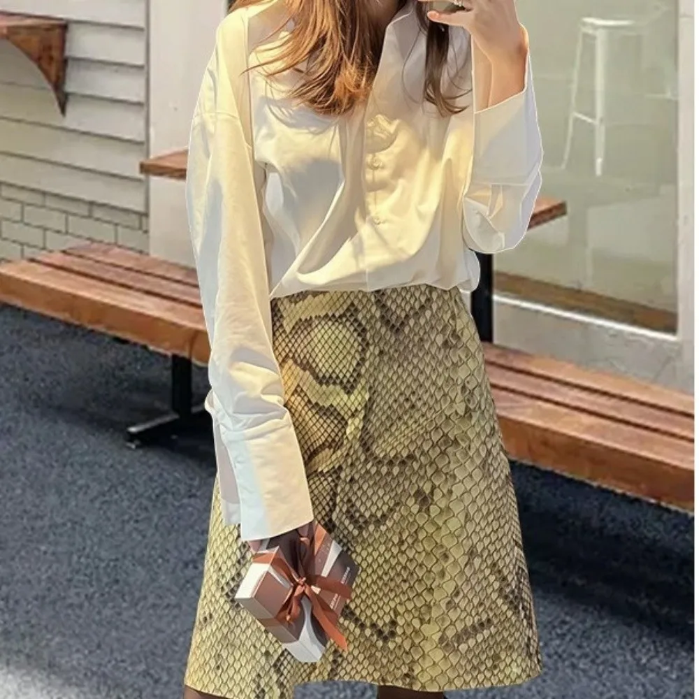 Slim Fit Leopard Straight Skirt A Line Serpentine Print High Waist Half Dress Summer Contrast Patchwork Women Long Skirt
Slim Fit Leopard Straight Skirt A Line Serpentine Print High Waist Half Dress Summer Contrast Patchwork Women Long Skirt