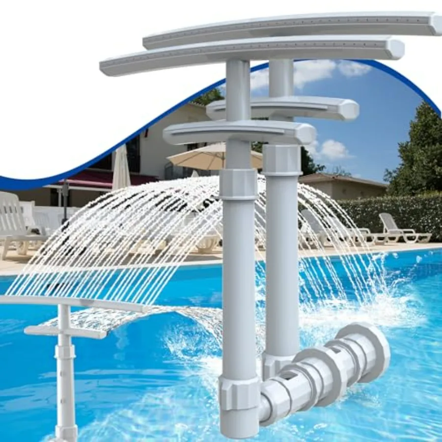 Pool fountain for above/in-ground pools, ABS plastic, white, dual-layer spray with chiller aerator function
Pool fountain for above/in-ground pools, ABS plastic, white, dual-layer spray with chiller aerator function