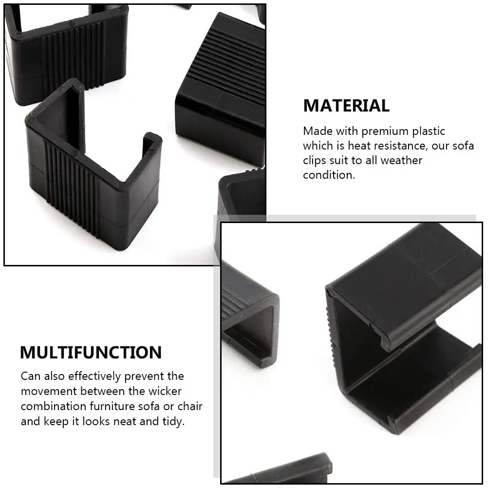 10pcs Sofa Connection Clips Sectional Alignment Furniture Fasteners Wicker Rattan Patio Outdoor Plastic Clamps
10pcs Sofa Connection Clips Sectional Alignment Furniture Fasteners Wicker Rattan Patio Outdoor Plastic Clamps