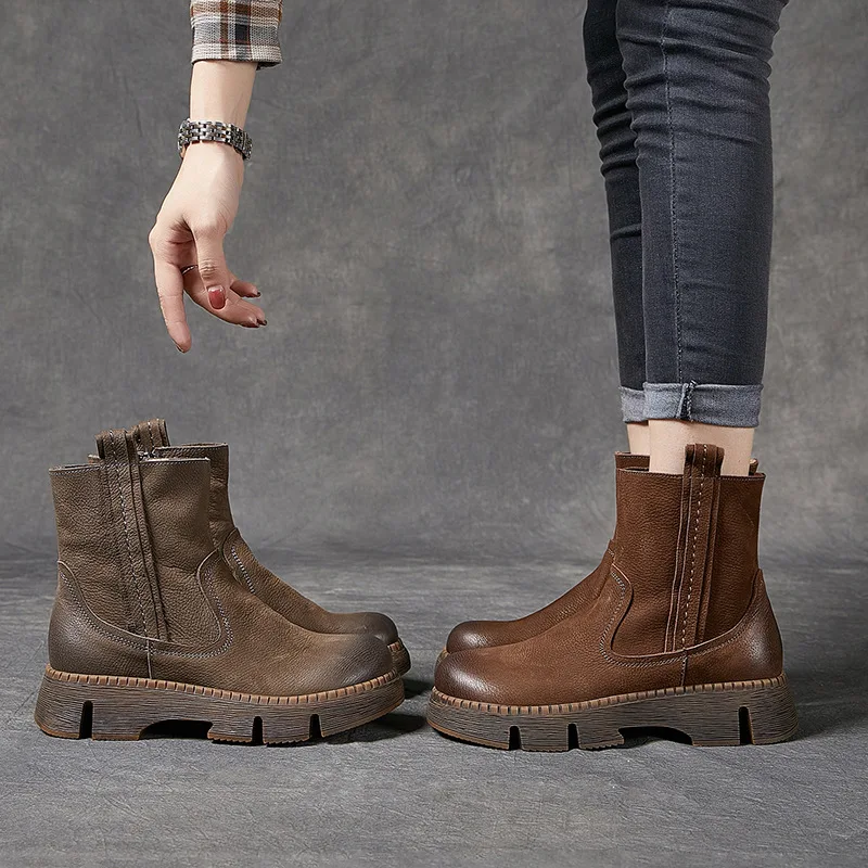 Ankle Boots Women Leather Chelsea Shoes For Women Low Heels Handmade Genuine Leather Women Boots Riding Shoes Knight Brand 2023
Ankle Boots Women Leather Chelsea Shoes For Women Low Heels Handmade Genuine Leather Women Boots Riding Shoes Knight Brand 2023