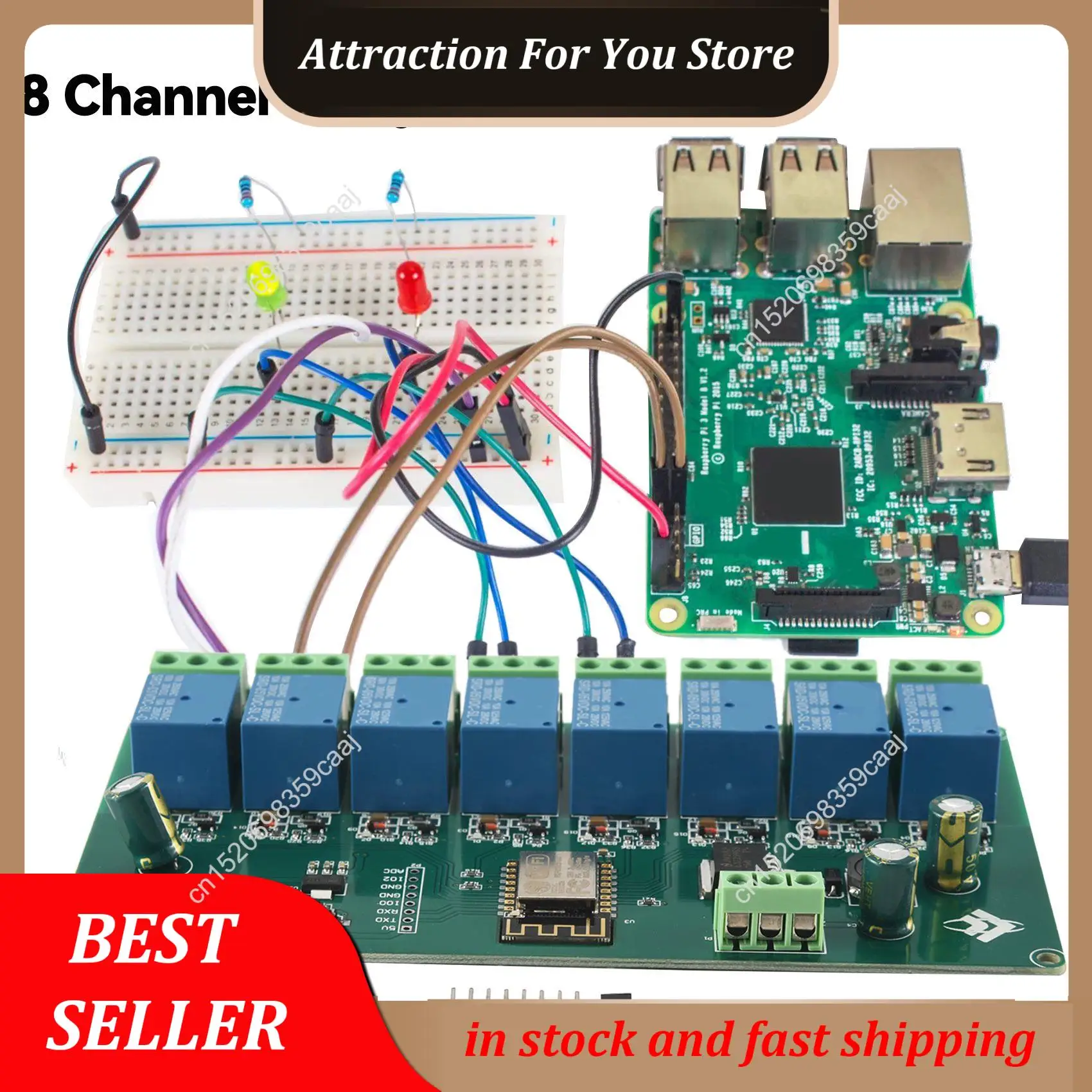 Лидер продаж ESP8266 WIFI 8-канальный релейный модуль ESP-12F макетная плата питания 5 В/7-28 В беспроводной модуль WIFI
Лидер продаж ESP8266 WIFI 8-канальный релейный модуль ESP-12F макетная плата питания 5 В/7-28 В беспроводной модуль WIFI