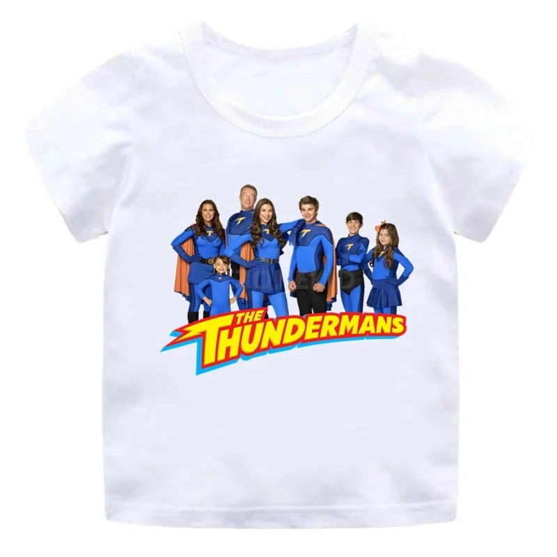 ТВ-шоу Thundermans, детские смешные футболки, модная футболка для маленьких мальчиков, детские летние топы с коротким рукавом, женская одежда
ТВ-шоу Thundermans, детские смешные футболки, модная футболка для маленьких мальчиков, детские летние топы с коротким рукавом, женская одежда