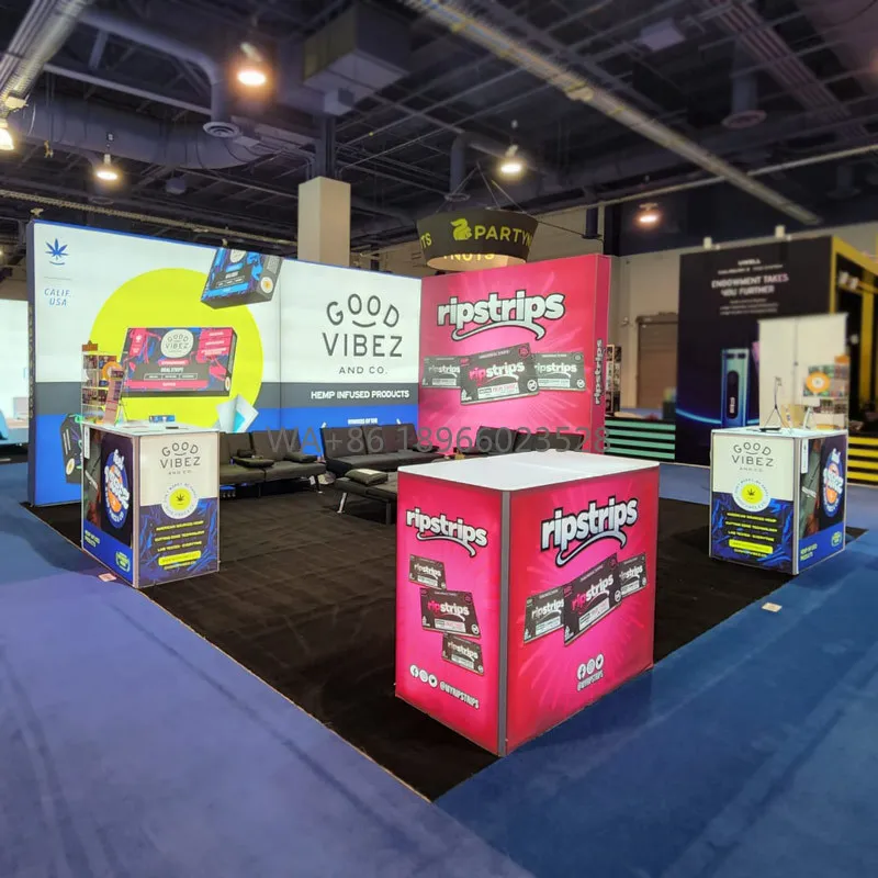 20X20 Foot Portable Trade Show Booth Expo Stand Display Backlit Modular Exhibition Booth Design with Counter
20X20 Foot Portable Trade Show Booth Expo Stand Display Backlit Modular Exhibition Booth Design with Counter