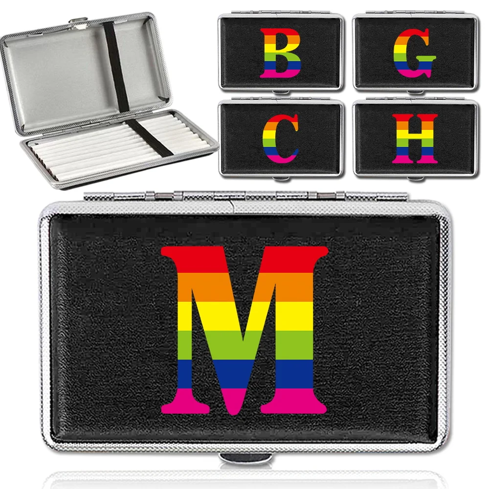 Travel Cigarette Case Portable Cigar Organizer Box Cigarette Storage Moisture Proof Smoking Accessories Rainbow Letter Pattern
Travel Cigarette Case Portable Cigar Organizer Box Cigarette Storage Moisture Proof Smoking Accessories Rainbow Letter Pattern