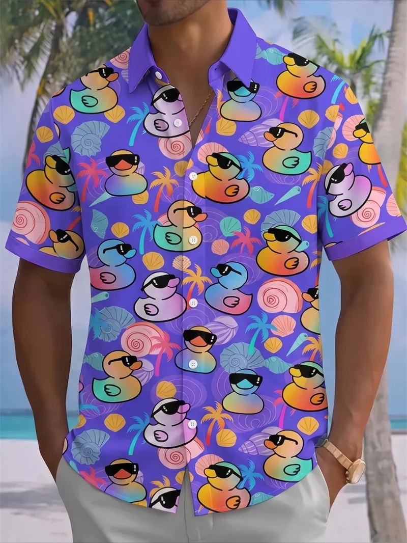 Men's Funky Summer Beach Men's Shirts With Colorful Rubber Duck Print Short Sleeve Button Down Daily And Vacation Wear Shirts
Men's Funky Summer Beach Men's Shirts With Colorful Rubber Duck Print Short Sleeve Button Down Daily And Vacation Wear Shirts