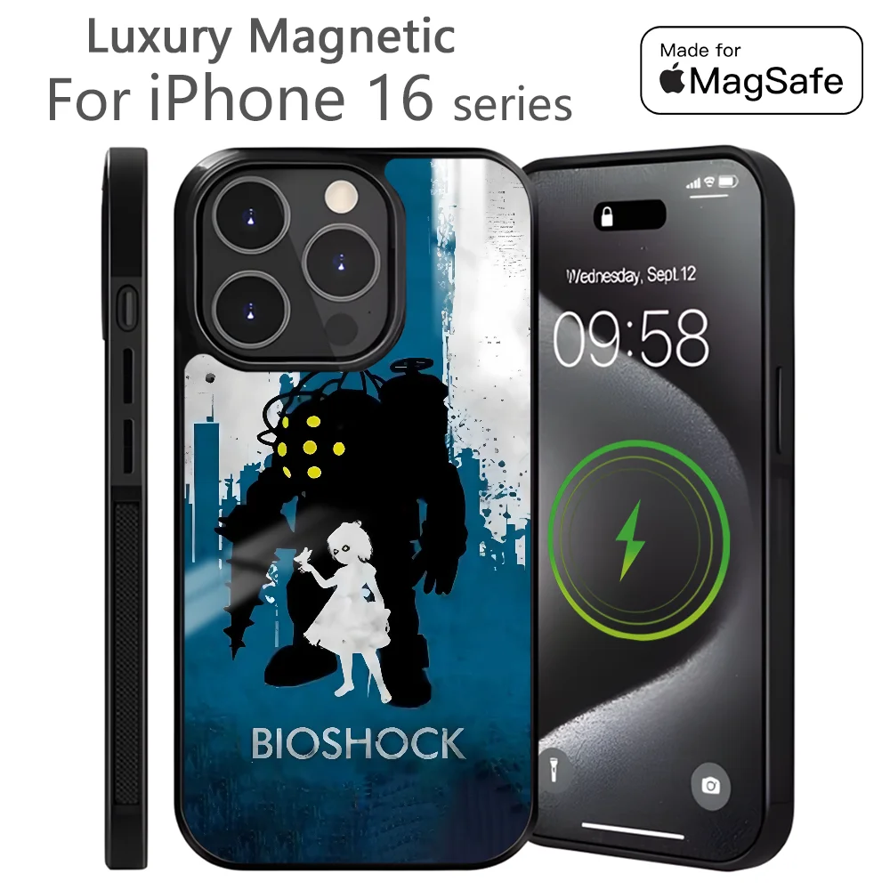 Чехол для телефона Game B-BioShock для iPhone 16, 15, 14, 13, 12, 11 Pro Max Plus, мини-магнитный чехол для беспроводной зарядки Magsafe
Чехол для телефона Game B-BioShock для iPhone 16, 15, 14, 13, 12, 11 Pro Max Plus, мини-магнитный чехол для беспроводной зарядки Magsafe