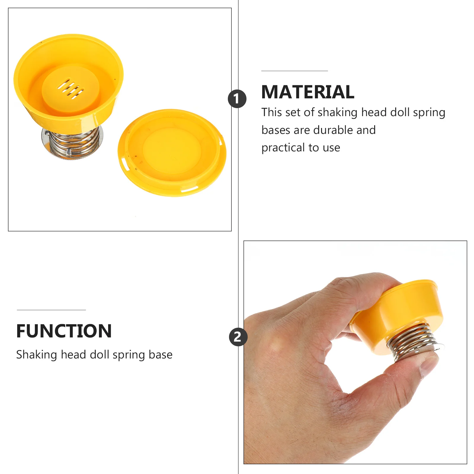 4Pcs Spring Base Shaking Head Flexible Durable Shake Head Stand for Craft Decoration Accessories Decor Base Ornament
4Pcs Spring Base Shaking Head Flexible Durable Shake Head Stand for Craft Decoration Accessories Decor Base Ornament