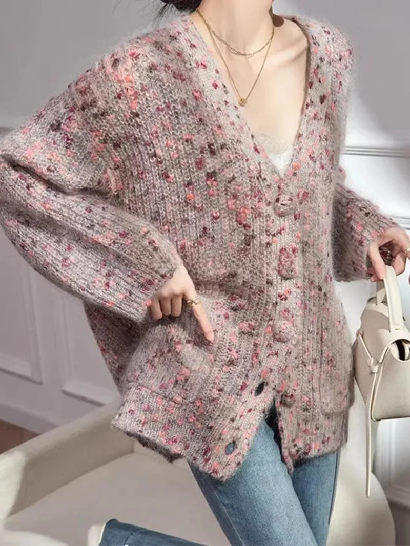 Loose Large Size Lazy Style Women's Knitted Sweater Mid-Length Open Cardigan Outerwear Autumn New Arrival Rouje Kefss
Loose Large Size Lazy Style Women's Knitted Sweater Mid-Length Open Cardigan Outerwear Autumn New Arrival Rouje Kefss